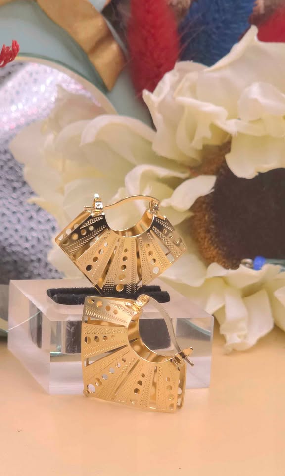 Radiant Grace Hoop Earrings
