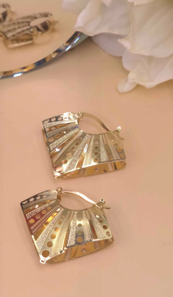 Radiant Grace Hoop Earrings