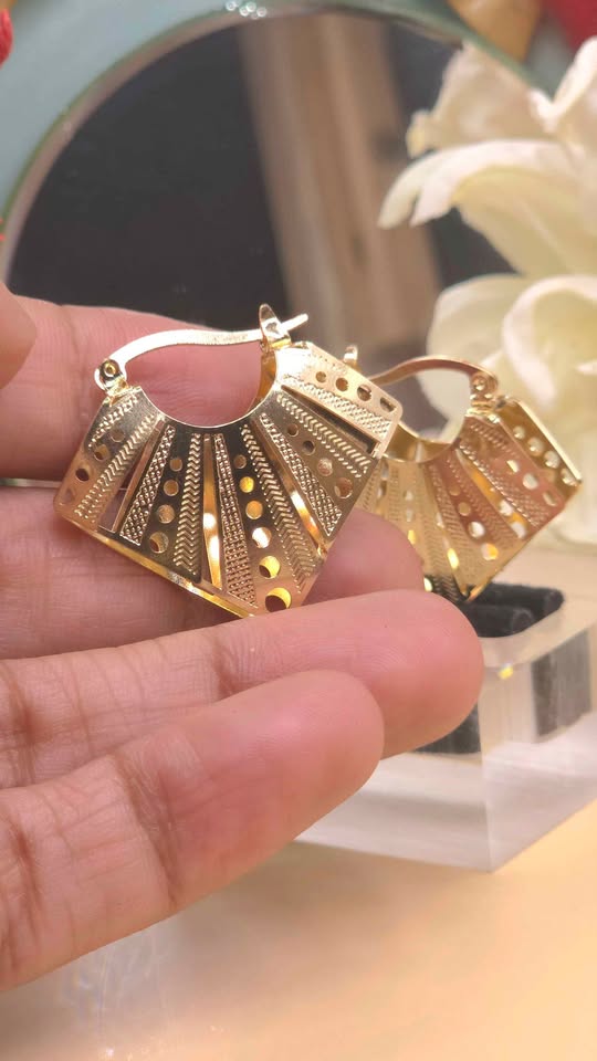 Radiant Grace Hoop Earrings