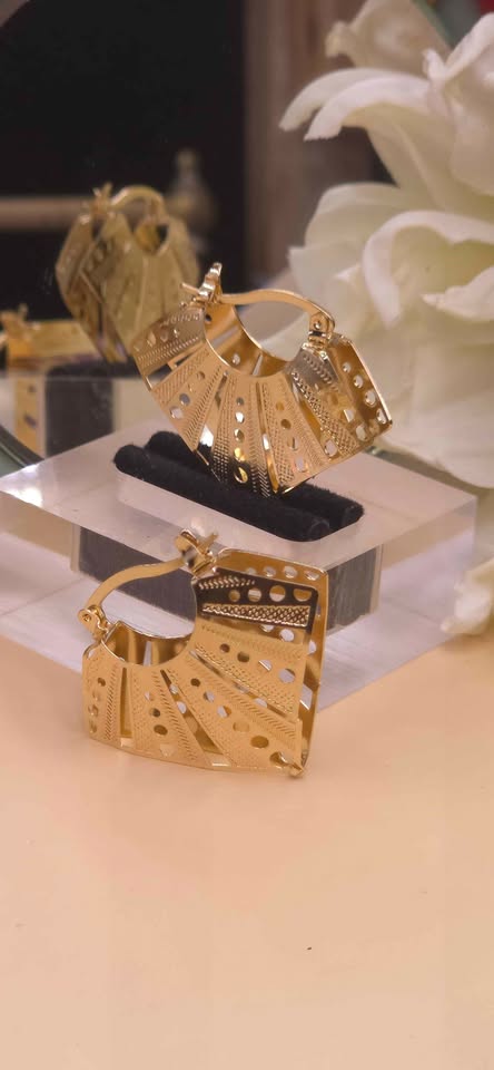 Radiant Grace Hoop Earrings